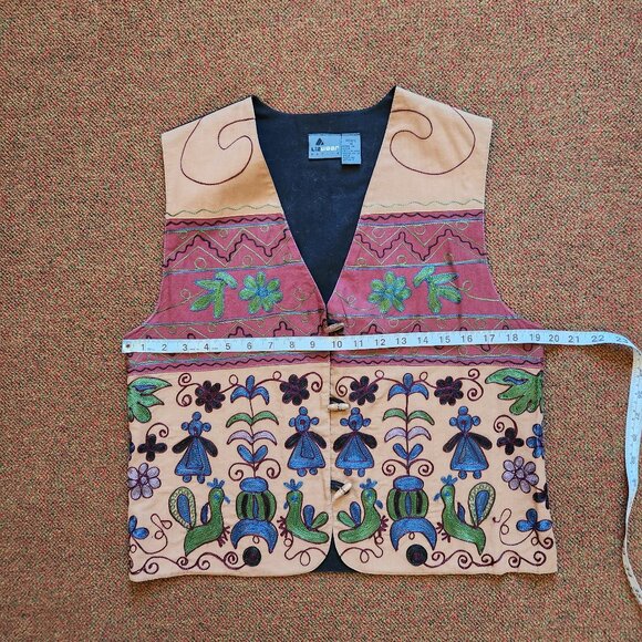 Vintage Liz Wear Button Down and Embroidered Vest Set - Picture 10 of 14